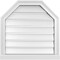 Ekena Millwork Octagonal Top Surface Mount PVC Gable Vent w/ 2"W x 2"P Brickmould Sill Frame, 24"W x 24"H GVPOT24X2403SF - alternate 1